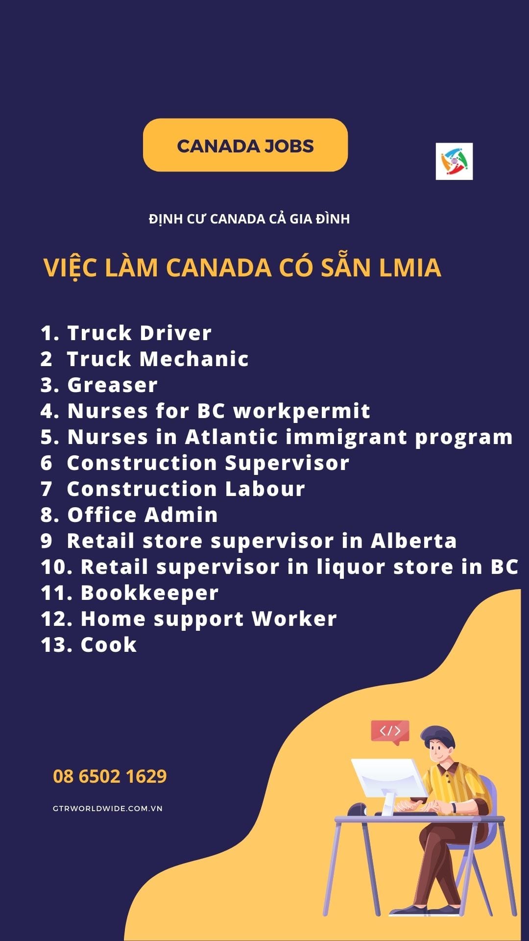 Việc Làm Tại Canada 4 Việc làm Canada có sẵn LMIA (Instagram Story)