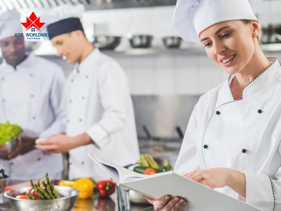 du học nghề bếp tại canada với nhiều vị trí liên quan
